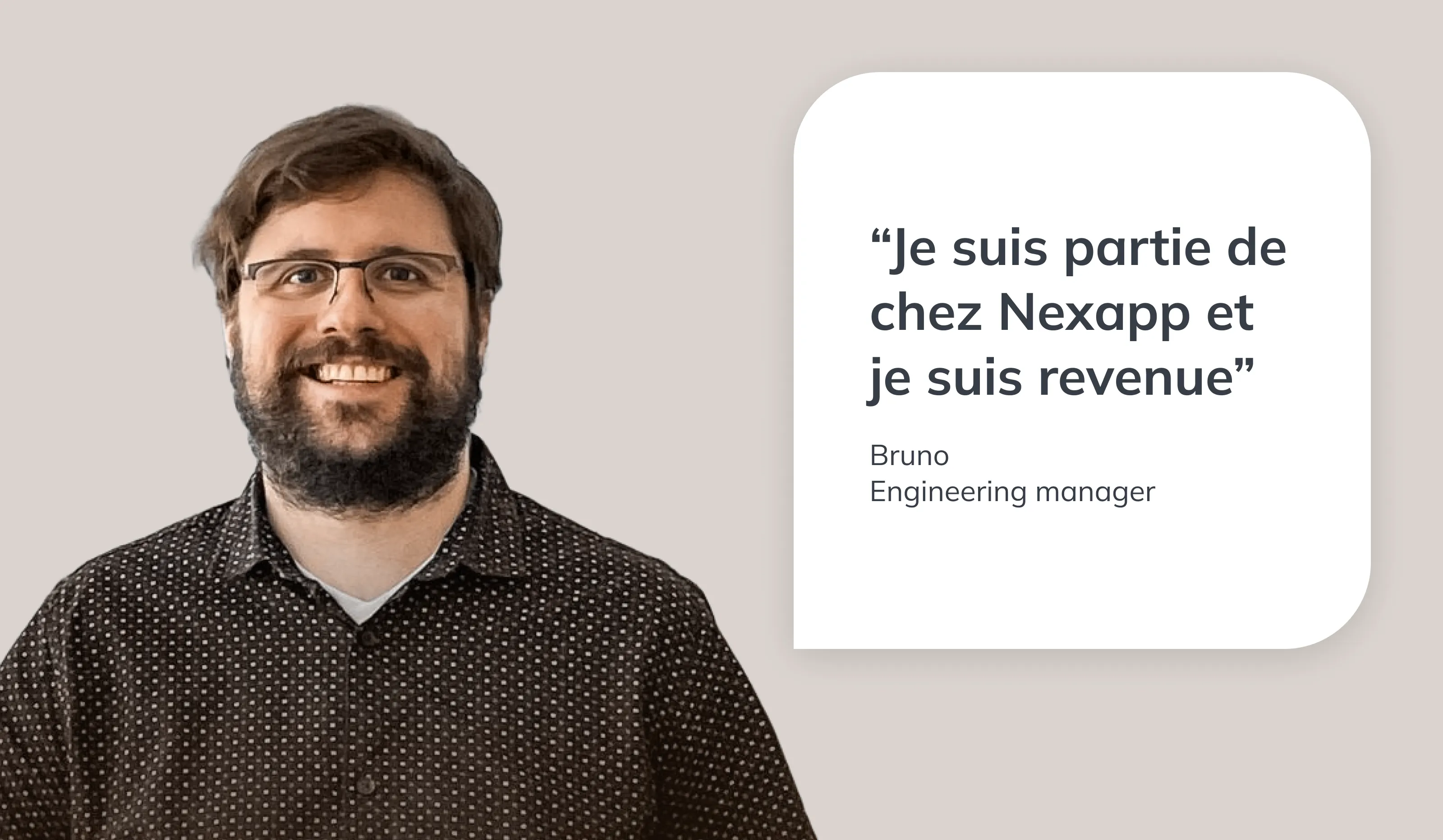Je suis partie de chez Nexapp et je suis revenu